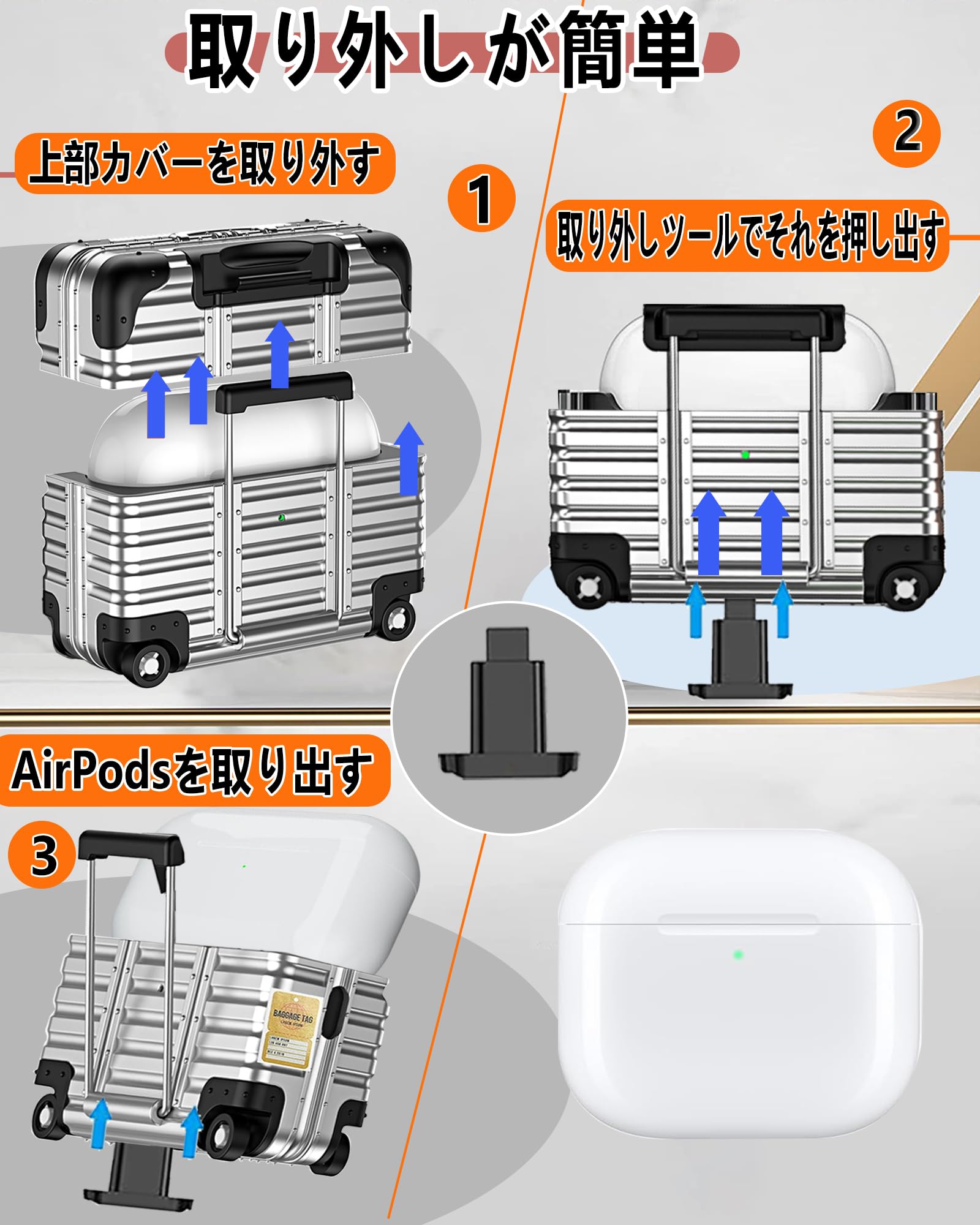 Amazon | Cokkas AirPods 4 2024 ケース Airpods 第4世代 ケース