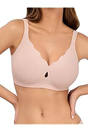 Bras for Women No Underwire Wave Push Up Wireless Bra Seamless Bras Full Coverage Bralettes Lift Everyday Bras