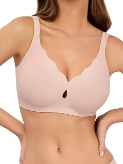 LUCKMEEY Bras for Women No Underwire Wave Push Up Wireless Bra Seamless Bras Full Coverage Bralettes Lift Everyday Bras - Amazon product rated Grade A