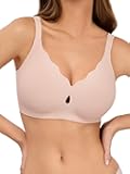 LUCKMEEY Bras for Women No Underwire Wave Push Up Wireless Bra Seamless Bras Full Coverage Bralettes Lift Everyday Bras