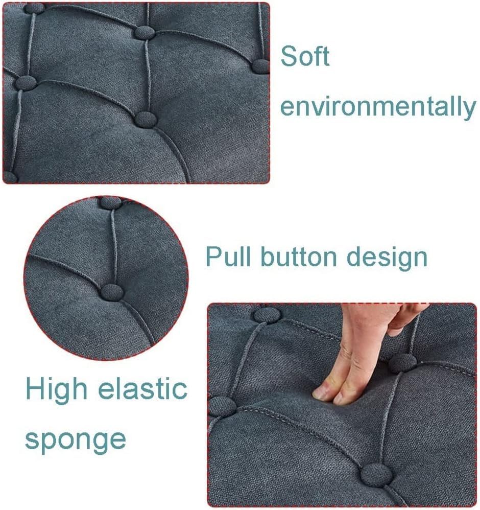 Taburete de sofá para dormitorio que soluciona la falta de espacio y almacenaje largo 4