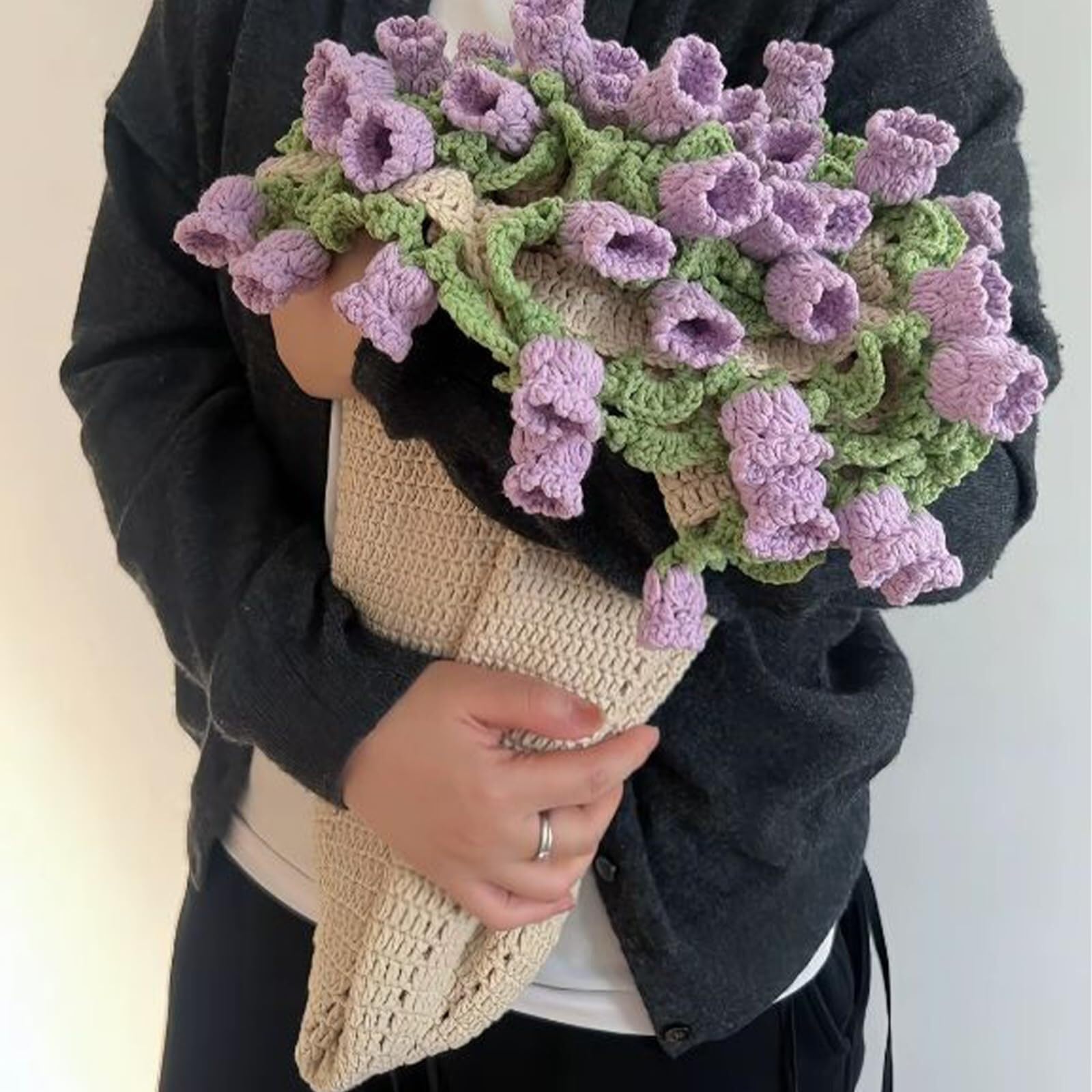 Amazon｜手作りかぎ針編みフラワーブーケブランケット サプライズDIY