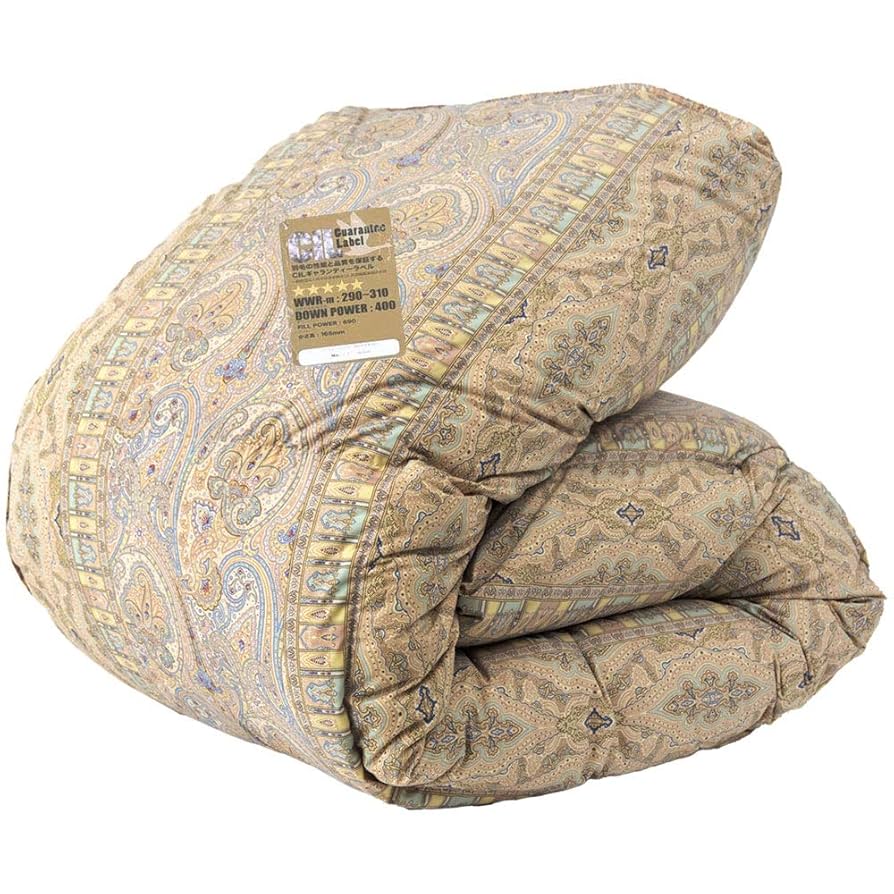 タンスのゲン 羽毛布団 シングル 日本製　二層キルト ホワイトグースダウン93％ main_10119043.jpg