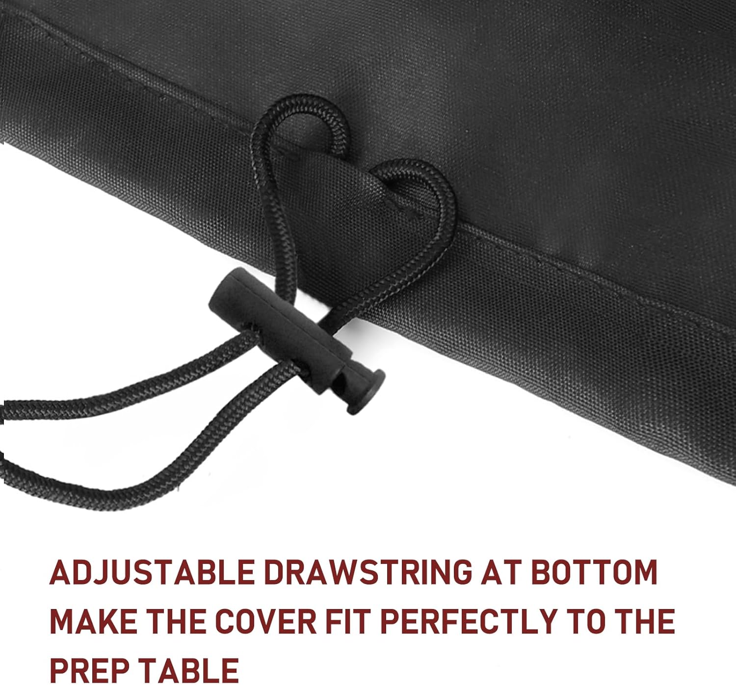 Outdoor Bar Cart Cover for 48 Inch BBQ Food Prep Table Heavy Duty 420D Polyster Outdoor Dining Cart/BBQ/Worktable Metal Movable Table Cover