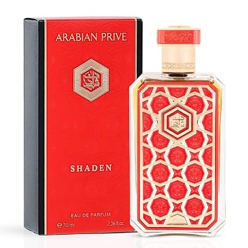 RASASI Arabian Prive Shaden Eau de Parfum Spray 70ml 2.36 Oz | Luxury Warm Spicy Perfume with Raspberry, Rose & Sandalwood | Luxurious Arabian Fragrance