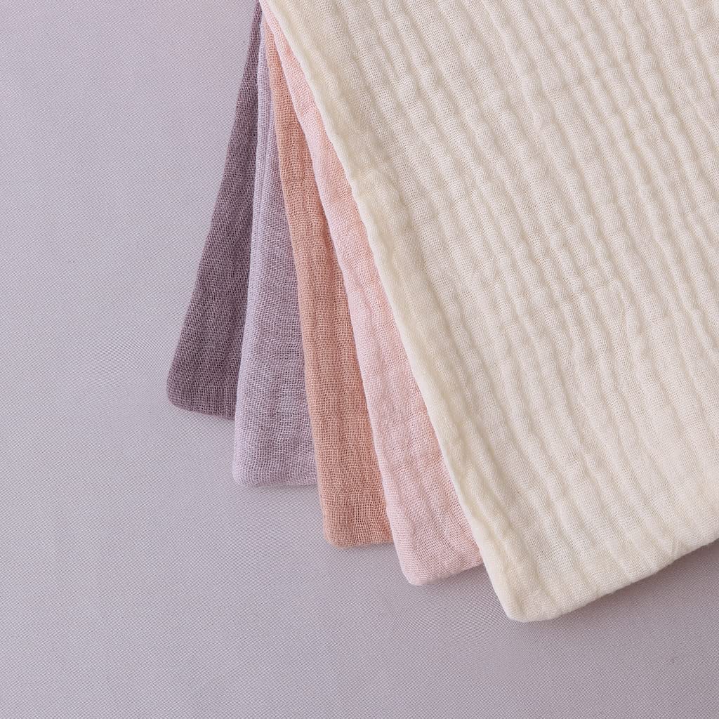 Reyloep Toallitas húmedas para bebés Muslin, 5 Piezas con Toallas cuadradas Muslin 23x23cm / 9.06 "x9.06 toallitas de algodón para bebés súper Suaves