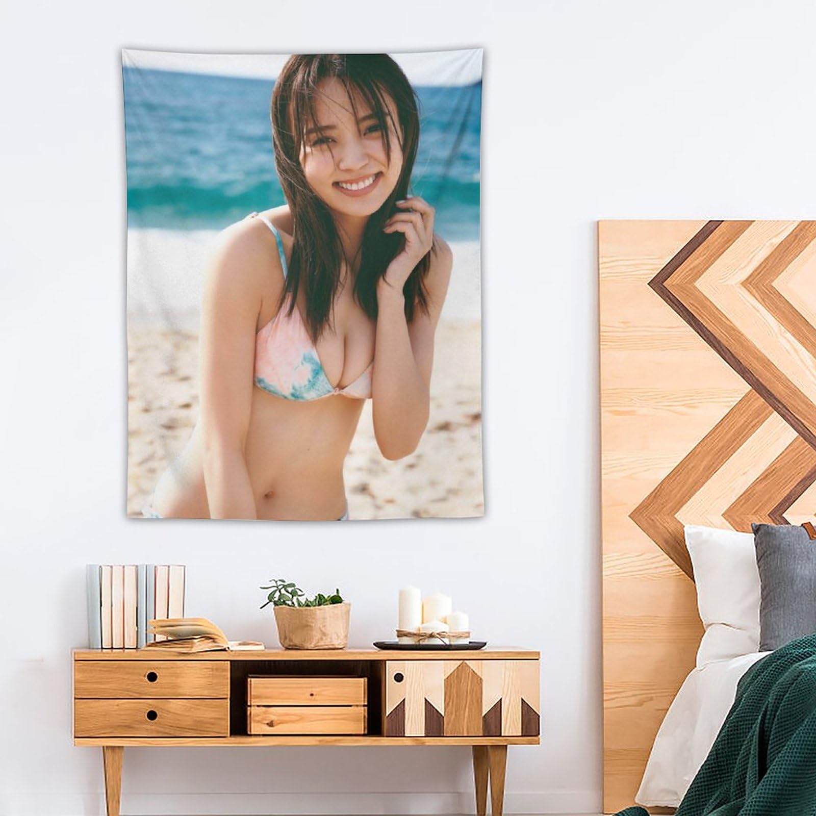 Amazon.co.jp: 小林由依(櫻坂46)最新グラビア水着画像のタペストリー