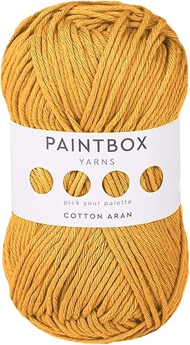 Miniatura 50 de Paintbox Yarns Hilo Aran 100% Algodón 1.76oz (50g), 93 Yardas (85m) - Lana Peinada Vino Tinto para Ganchillo o Tejer - Suave, Ligero para Suéteres