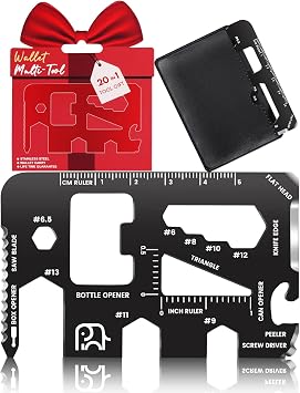 Stocking Stuffers for Adults Men,Gifts for Men, 20-in-1 Credit Card Multitools,Christmas Gifts for Women,White Elephant Gifts for Adults,Tools Gadgets for Men Him Dad Husband Boys Teens