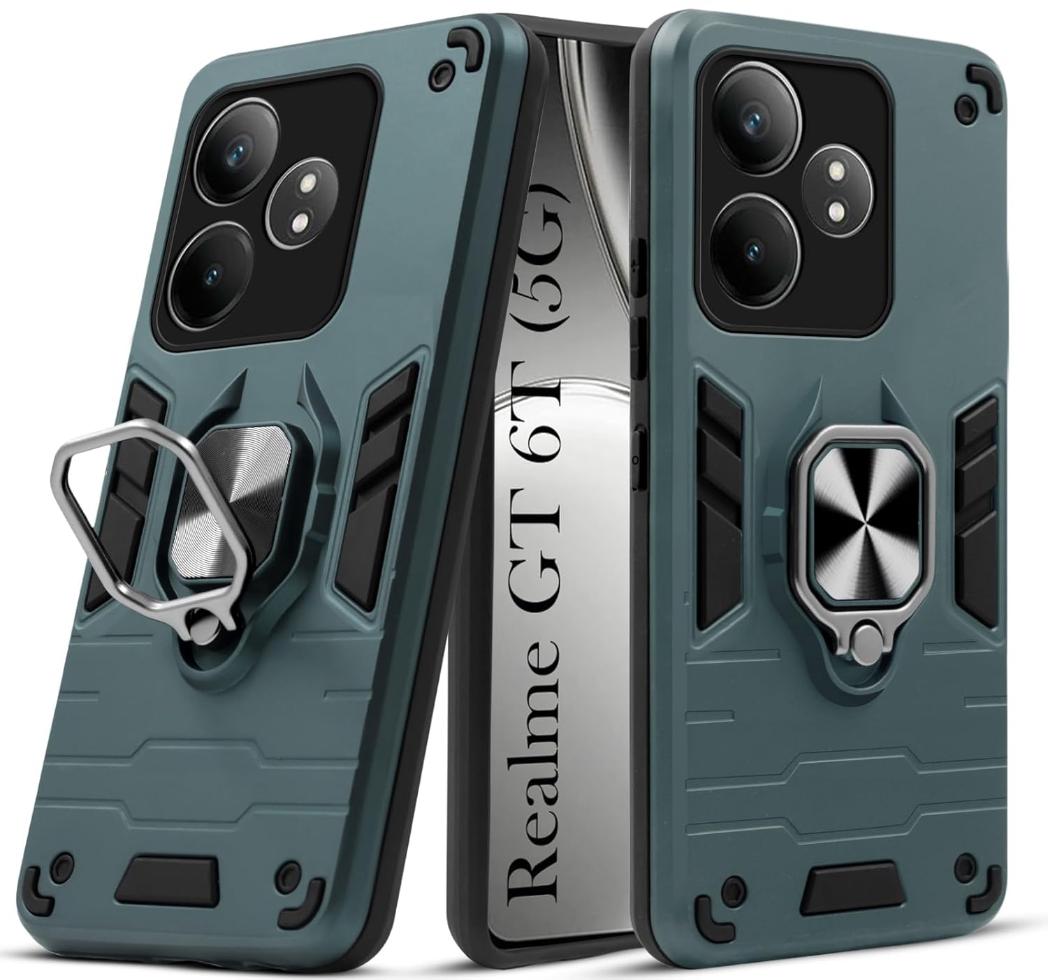 Jkobi Back Case Cover for Realme GT 6 | GT 6T 5G (Shockproof Polycarbonate Dual Layer Hybrid Armor) Jkobi Back Case Cover for Realme GT 6 | GT 6T 5G (Shockproof Polycarbonate Dual Layer Hybrid Armor)