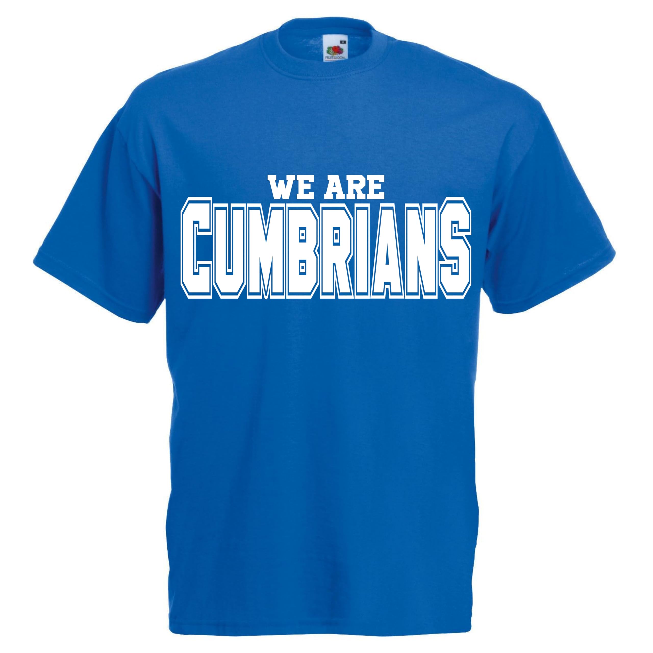 We are cumbrians Tshirt top Football Gift Premium Clothing Carlisle Blue