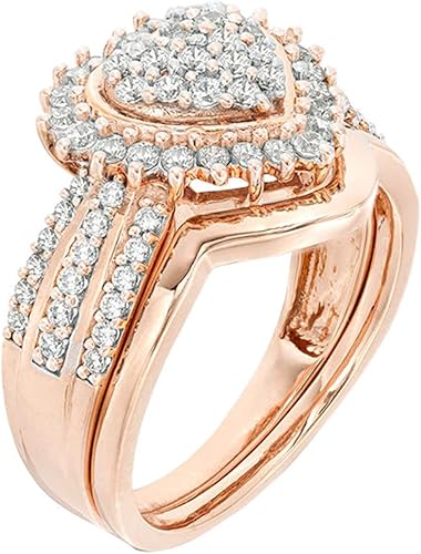 Anillo de moda para mujer, joyería de boda, lindos anillos de niñas, moda para mujer, circonita cúbica incrustada, anillo de dedo de boda, fiesta,