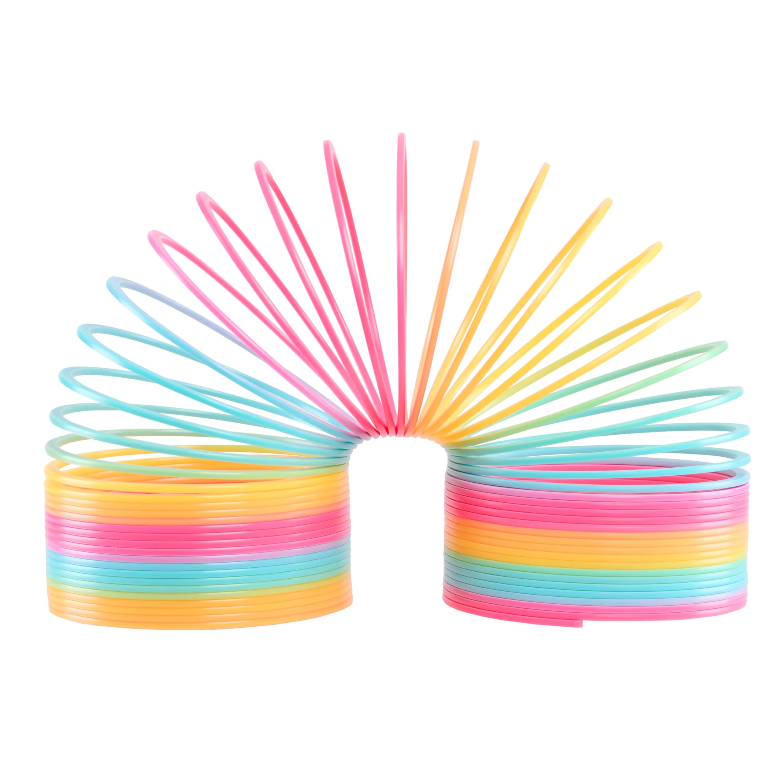 Extreme Rainbow Slinky®, Large Plastic Fidget Toy, 9-inch Tall, 7-inch Wide, Retro Spring Toy, Kids Toys for Ages 5 Up by Just Play