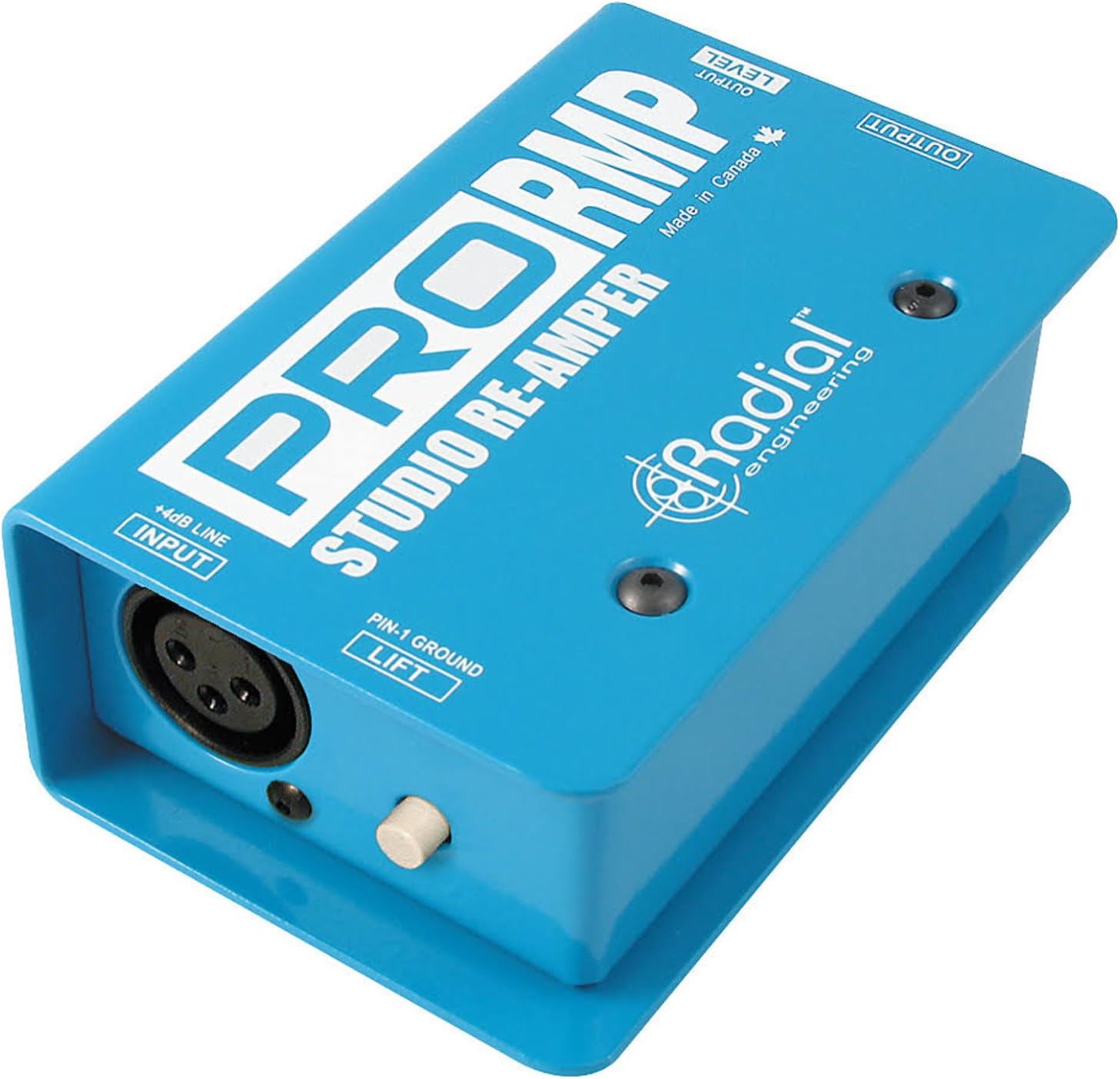 Radial ProRMP 1-channel Passive Re-Amping Device Direct Box with 18.6ft Instrument Cable