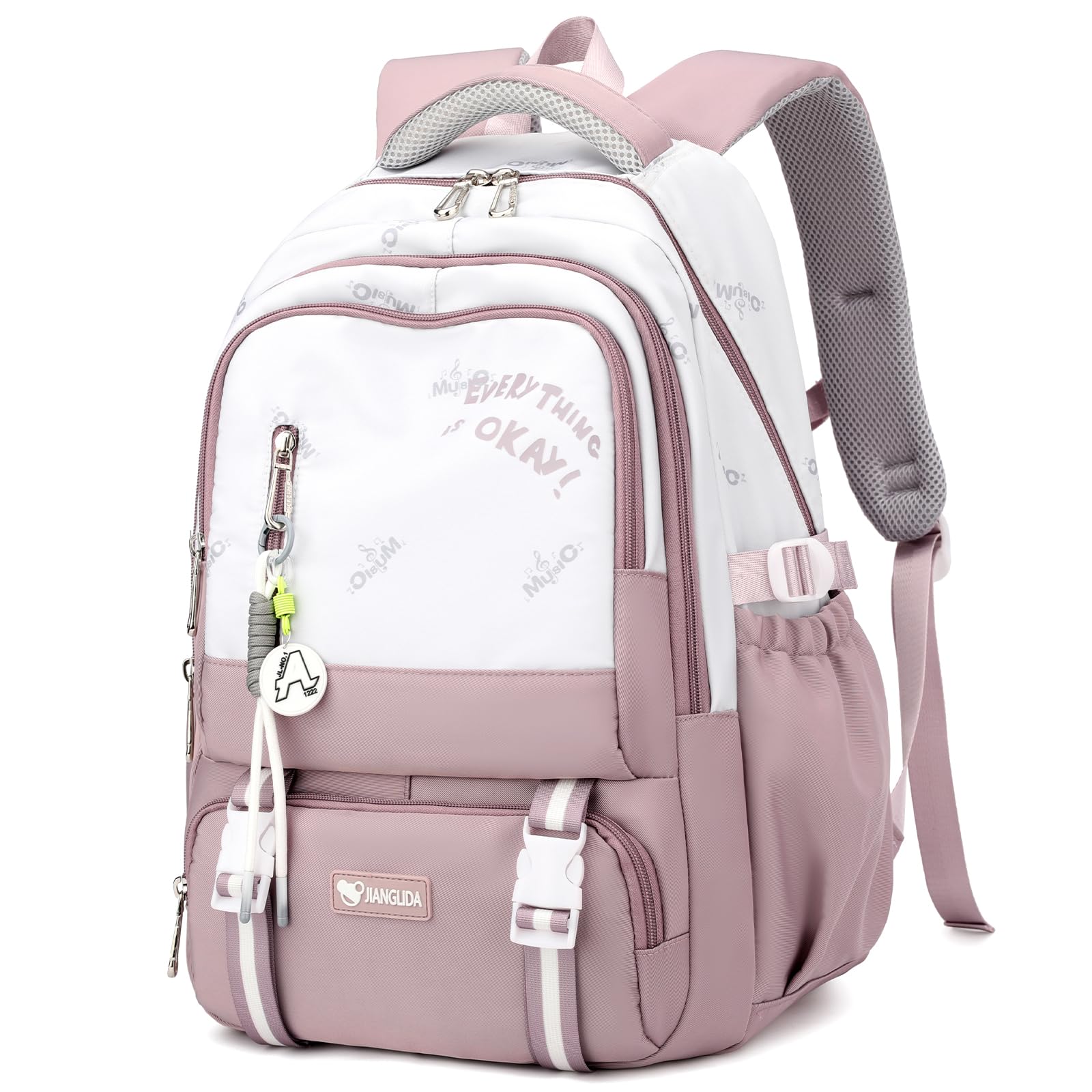 Amythe Zaino Scuola Media e Superiore: Zainetto Moda in Nylon Impermeabile per Ragazze e Ragazzi, Ideale per Scuola e Tempo Libero - Zaini Porta PC per Giovani 10-22 Anni