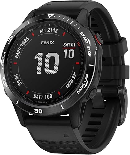Miniatura 4 de Anillo de bisel para reloj Garmin Fenix 6X6X Pro, KTAB Premium acero inoxidable reloj bisel anillo adhesivo cubierta anti arañazos y colisión