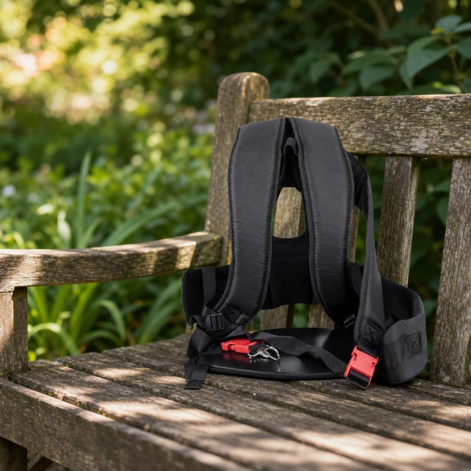 Gralara Imbracatura per Trimmer Regolabile | Universale, Cinghia Doppia per Decespugliatore, Professionale, Attrezzo da Giardinaggio, Cura del Prato