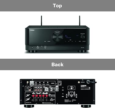 Yamaha AV Receiver RX-V4A - Network receiver with MusicCast surround sound, gaming functions and voice control, all-round talent with 5.1 channels, in black