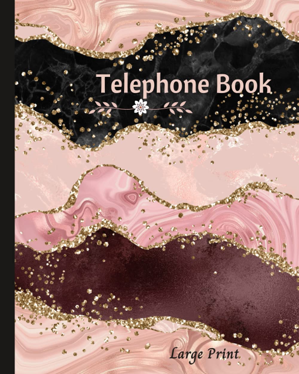Phone Book: Large Print Telephone Book for Seniors, - Contacts, Numbers, Address, Email . telephone book a-z. large size