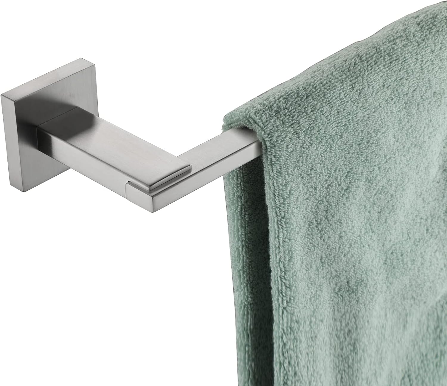 KOKOSIRI Towel Holder Brushed Nickel Bathroom Accessories Bath Towel Bars for Toilet Kitchen Cabinet Necklace Holder 24-Inch Stainless Steel, Wall Mounted B4006BR-L24 Brushed Nickel 24-Inch