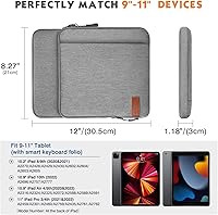 Vista 2 de MoKo Funda tipo bolsa de transporte para tablet de 9-11 pulgadas con bolsillos de almacenamiento compatible con nuevo iPad Pro M4 de 11