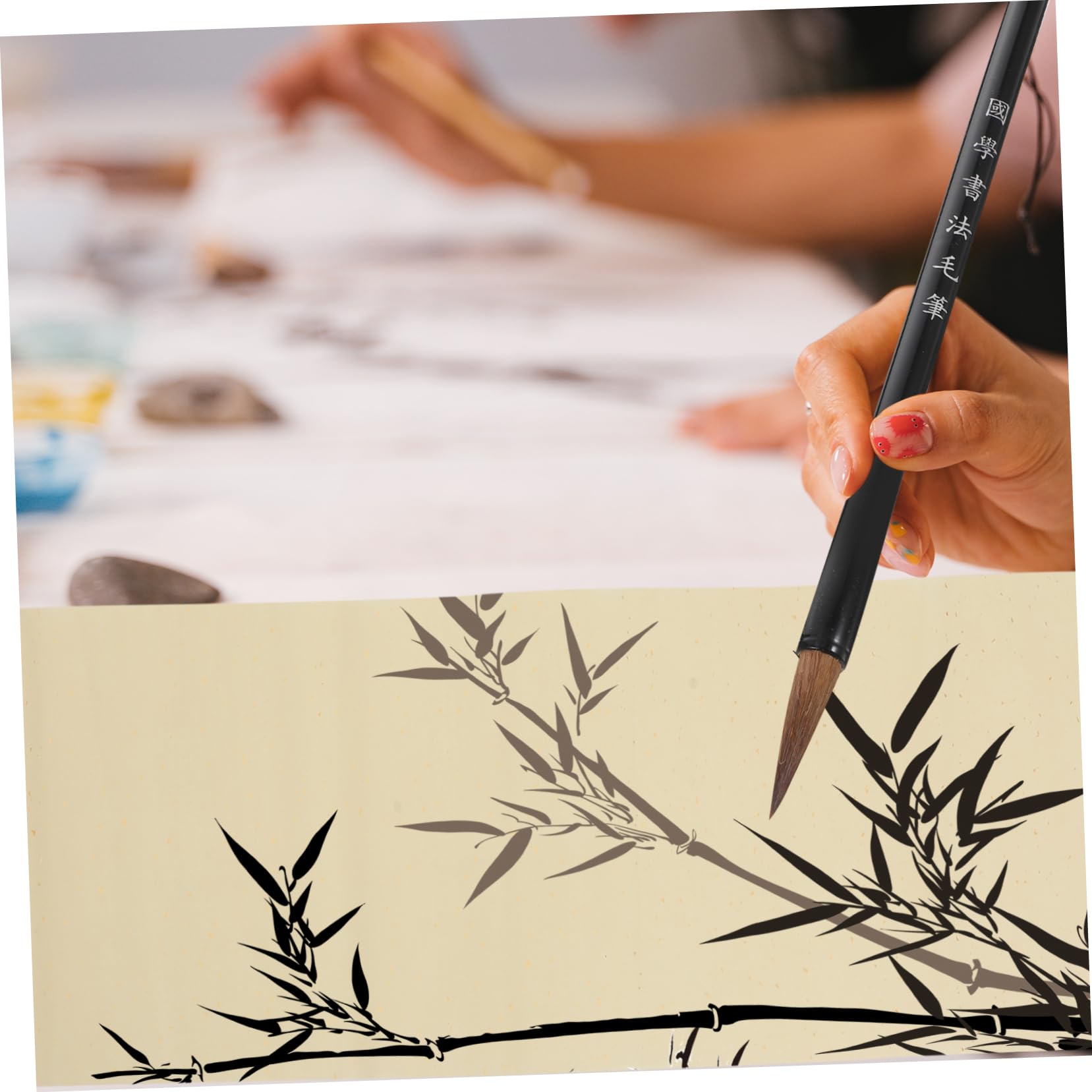 TEHAUX 50 Pcs Papel De Arroz Papel De Arte Chino Papel De Caligrafía Pergaminos Colgantes Sumi Papel Decopodge Decoupage Caligrafía Japonesa Papel Pergamino Chino Cepillo De Papel Antiguo