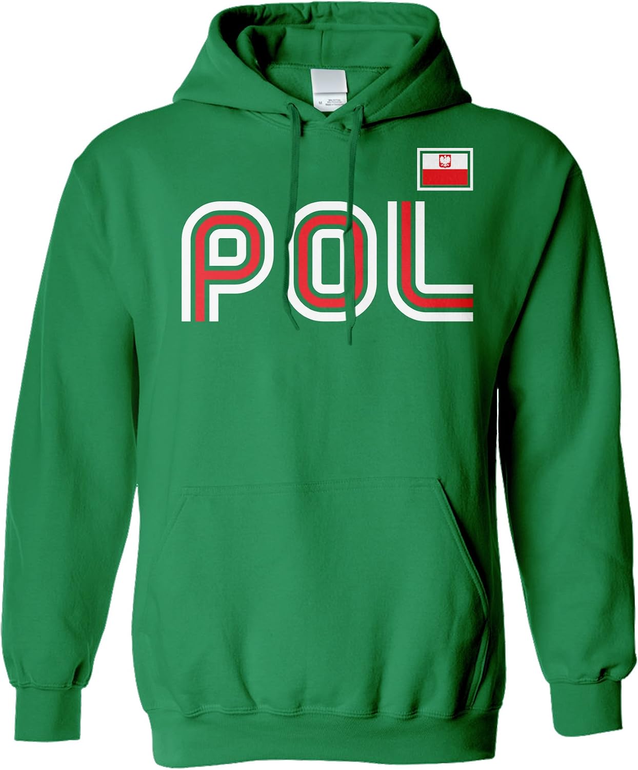 Threadrock Poland Athletic Retro Series Unisex Hoodie Sweatshirt
