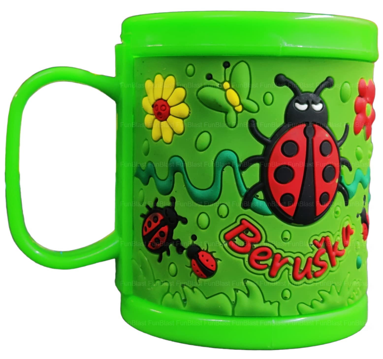 FunBlast Milk Mug for Kids – Embossed Mug for Kids, Milk Drinking Cup for Kids, Cartoon Mugs for Boys, Mug for Girls, Best Birthday Return Gifts for Kids - Capacity 350 ML (Green-Bug)-image-42