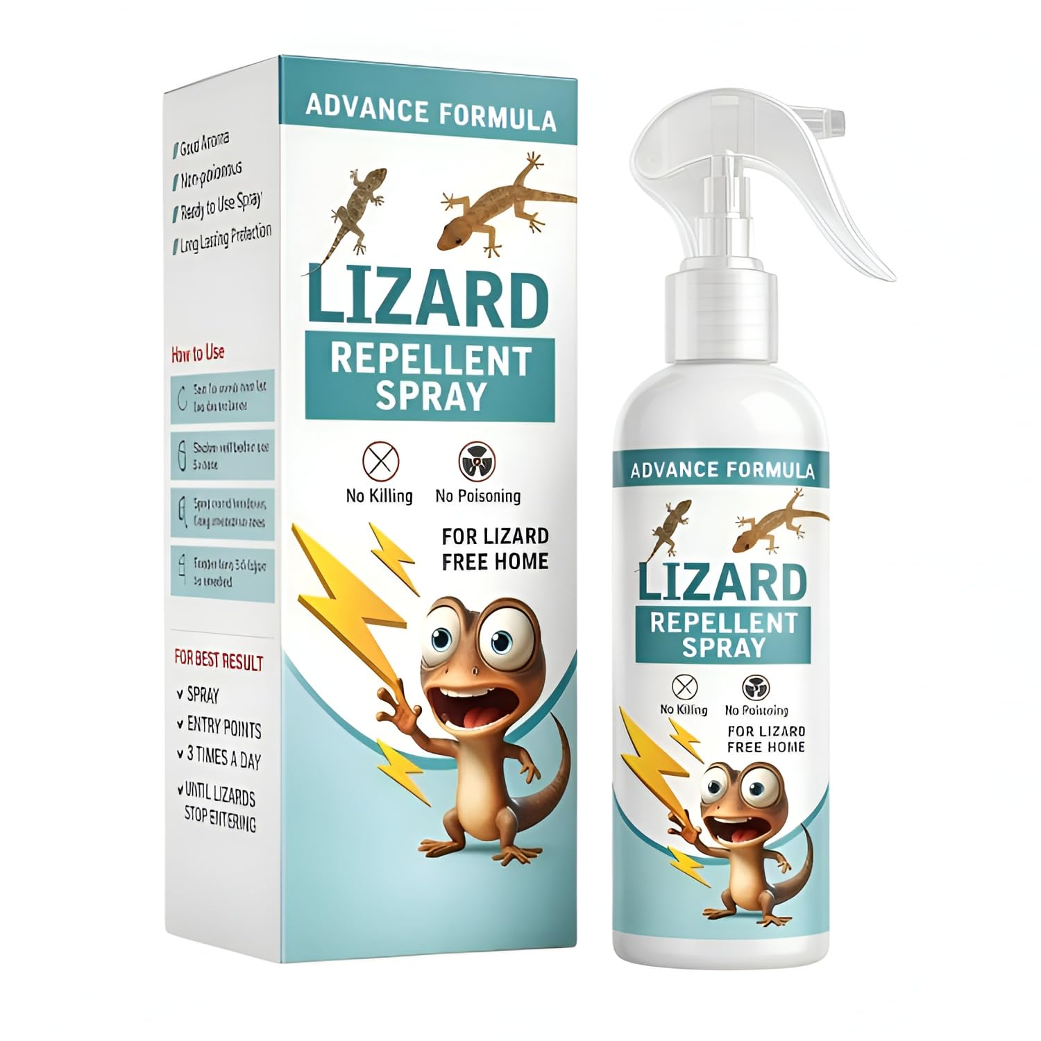Lizard Repellent for Home Spray Pest Control | Made With Plants Oil, Irritant-Free, Chemical-Free | Baby Skin Safe Plant Safe (200 ML) (Pack of 1)