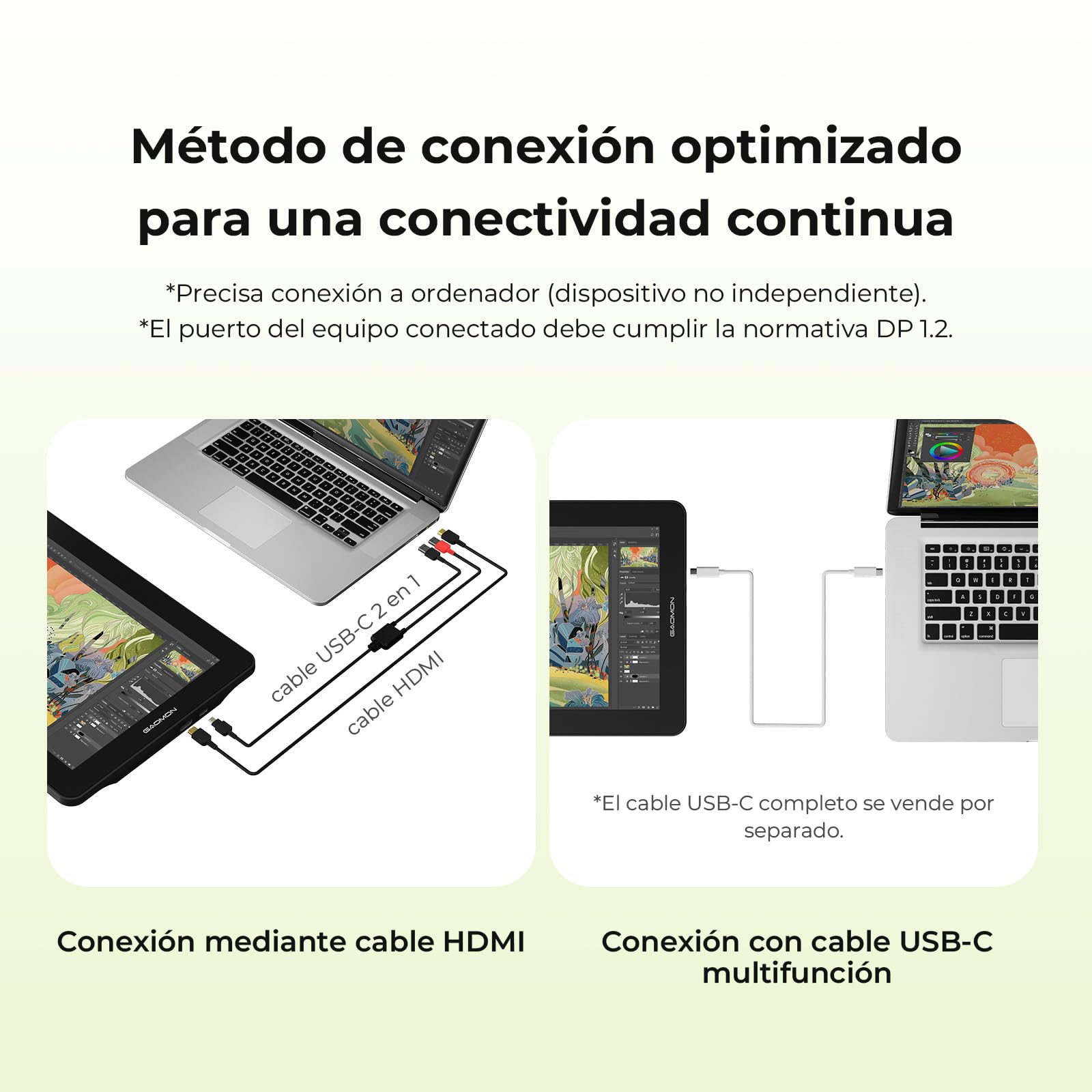 GAOMON PD1561 V2 Tableta gráfica con pantalla, Tableta gráfica de 15,6 pulgadas,16384 niveles de presión del lápiz, 99% sRGB, △E 1,5, 10 teclas de dibujo, Compatible con Windows, Mac, Android y Linux | 99 % sRGB E<1.5, soporte ajustable, tableta gráfica p