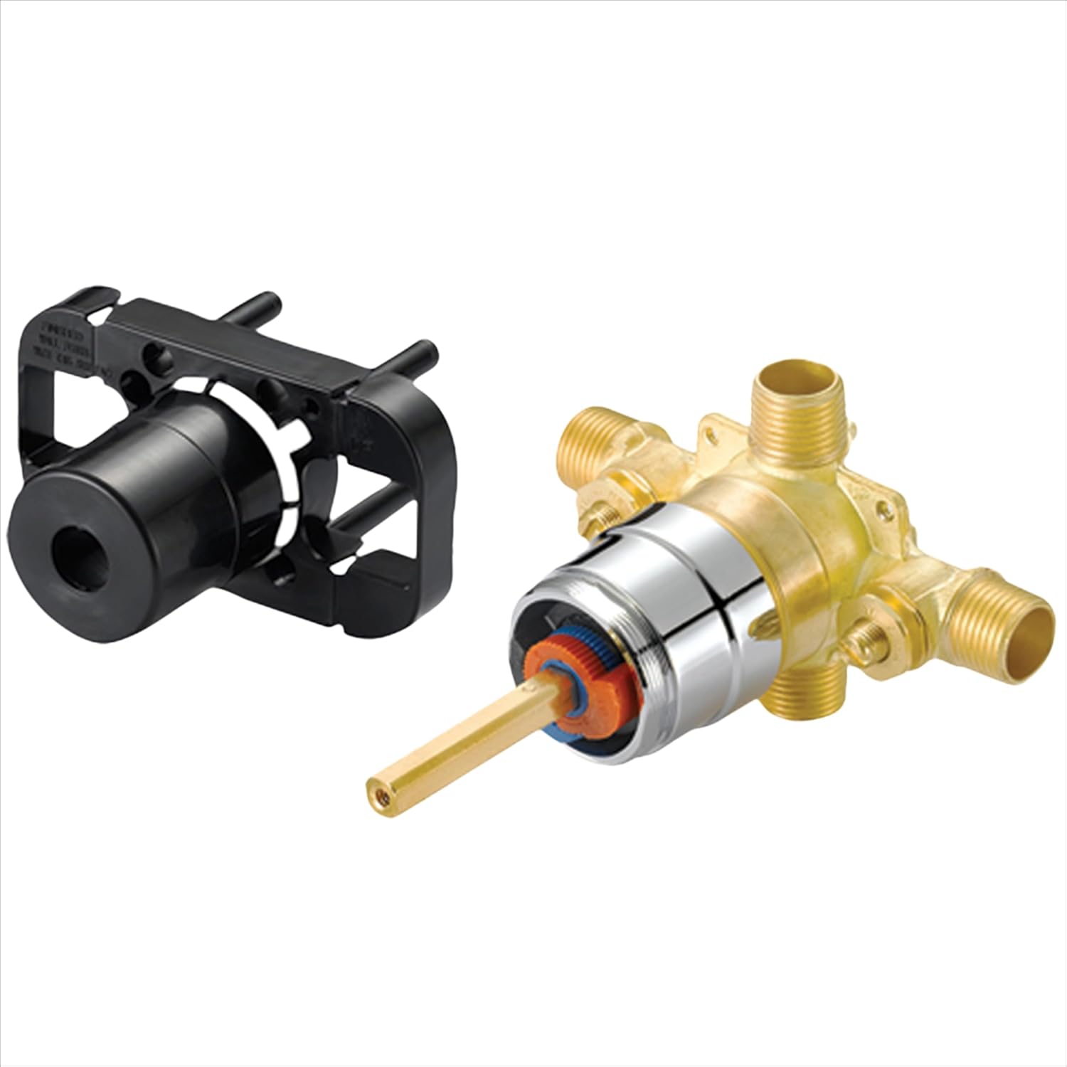 EZ-FLO VersiTech Threaded Quarter-Turn Tub and Shower Valve, Chrome, 10572
