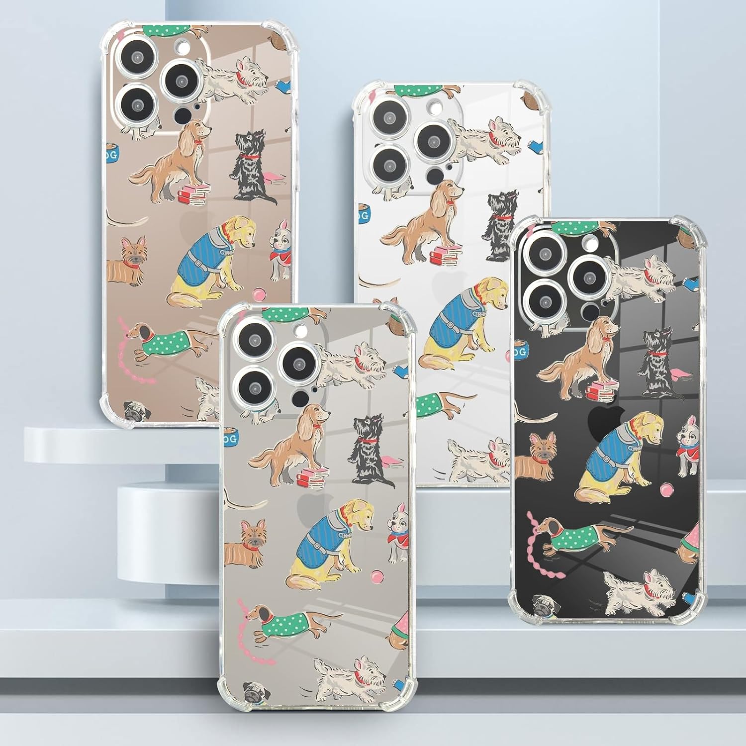 Roemary Puppy Golden Retriever Case for iPhone 16 Pro Max with Ball Design,Naughty Puppy Pattern with Screen Protector [Buffertech 6.6 ft Drop Impact] Soft TPU Protective Case for iPhone 16 Pro Max image 5