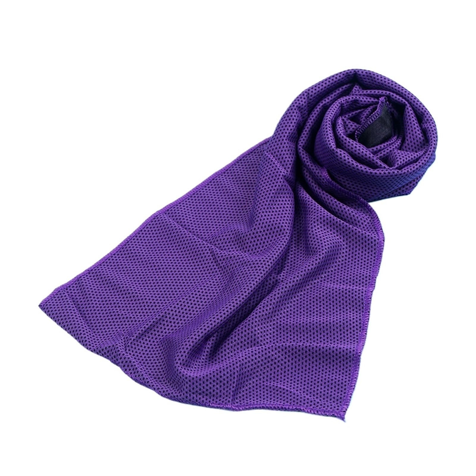 HNULGVI Cooling towel Sport Cooling Towel Microfiber Instant Cool Ice Face Towels(Purple,30x90cm)