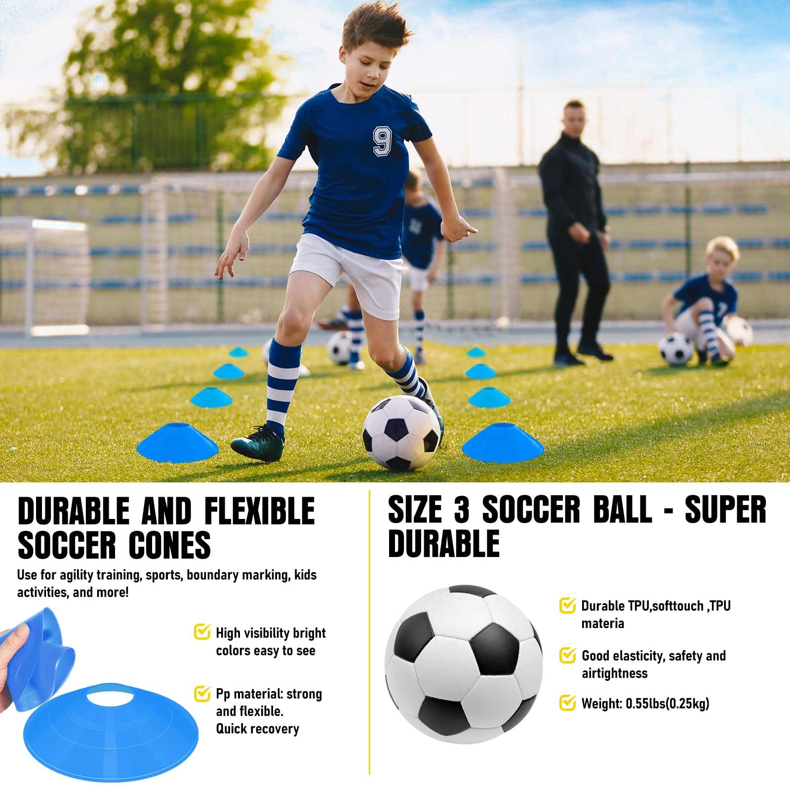 Soccer Goal, Kids Soccer Goals for Backyard Set, Pop Up Soccer Net view 5