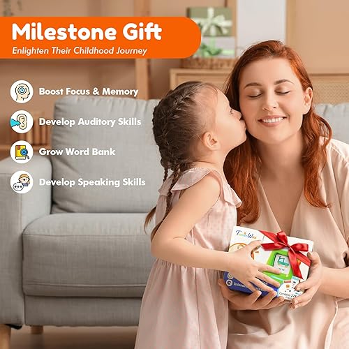 Miniatura 8 de Tarjetas didácticas parlantes para niños pequeños juguetes de aprendizaje autónomos y de doble velocidad con 448 palabras visuales, juguetes de