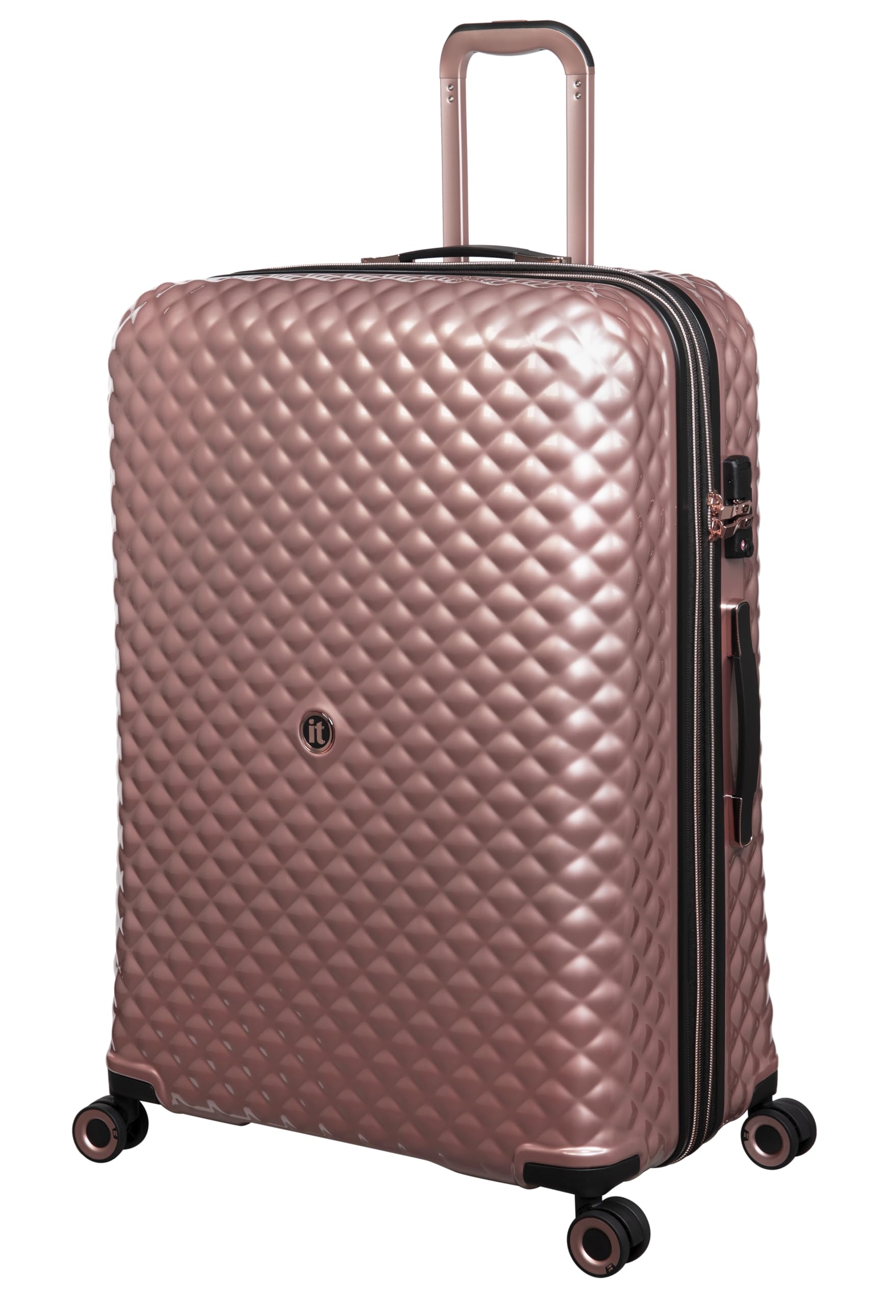 Glitzy-Metallic Rose Gold-Large-28 inches Expandable Hard case Check-in Luggage Beautiful Interior 8 Wheel Trolley Bag with TSA Lock & Wet Pouch Inside-image-49