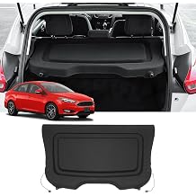 Autorder Cargo Cover for 2013-2018 Ford Focus ABS Rear Trunk Cover Board Privacy Screen and Security Shade Ford Focus Accessories Black