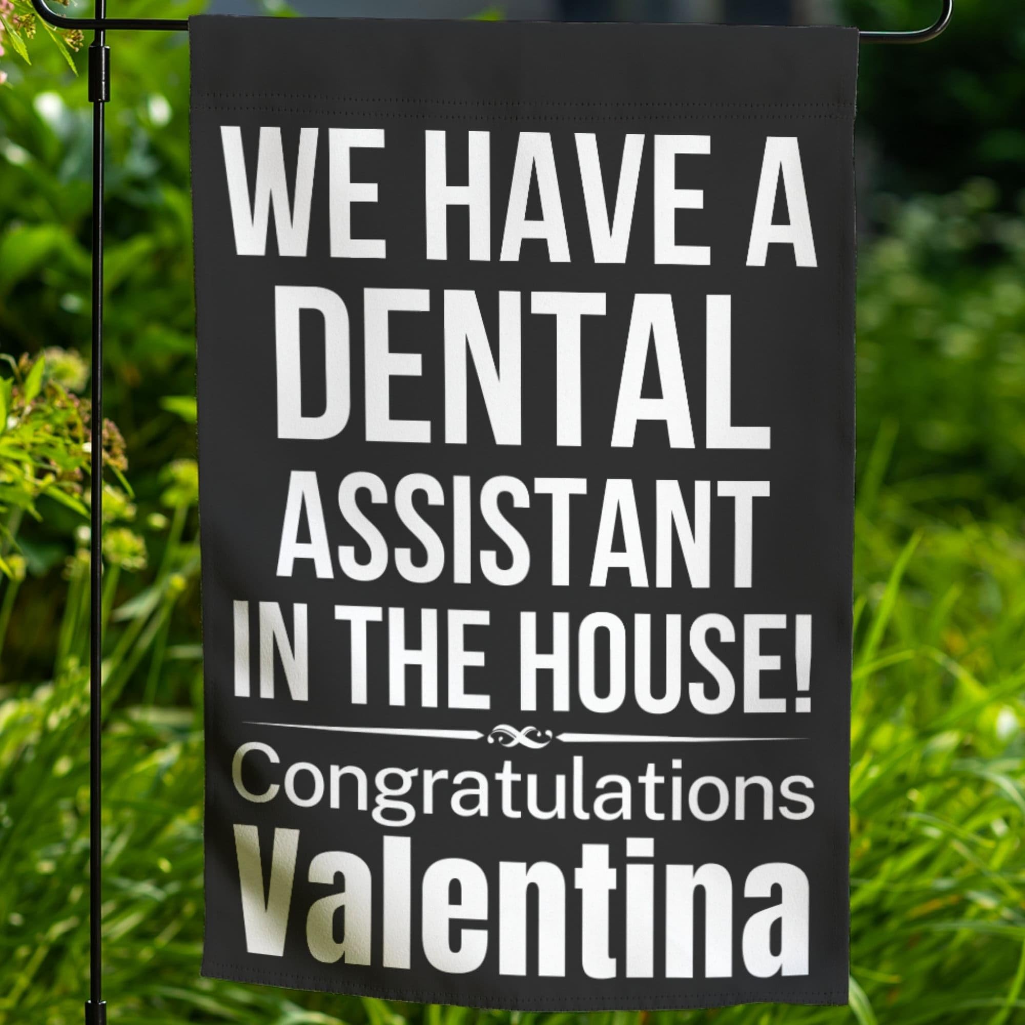 Dental Assistant Gifts, Dental Assistant Garden Flag, Dental Assistant Graduation Yard Banner Decor Outdoor