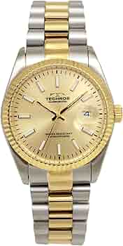 Amazon.co.jp: [テクノス] 腕時計 デイト T9C25TC メンズ シルバー