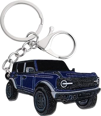Bronco Keychain Accessories,Car Key Chain,Keychain Clip For Ford Bronco 2022 2023 2024,Key Ring Gift For Car Lover