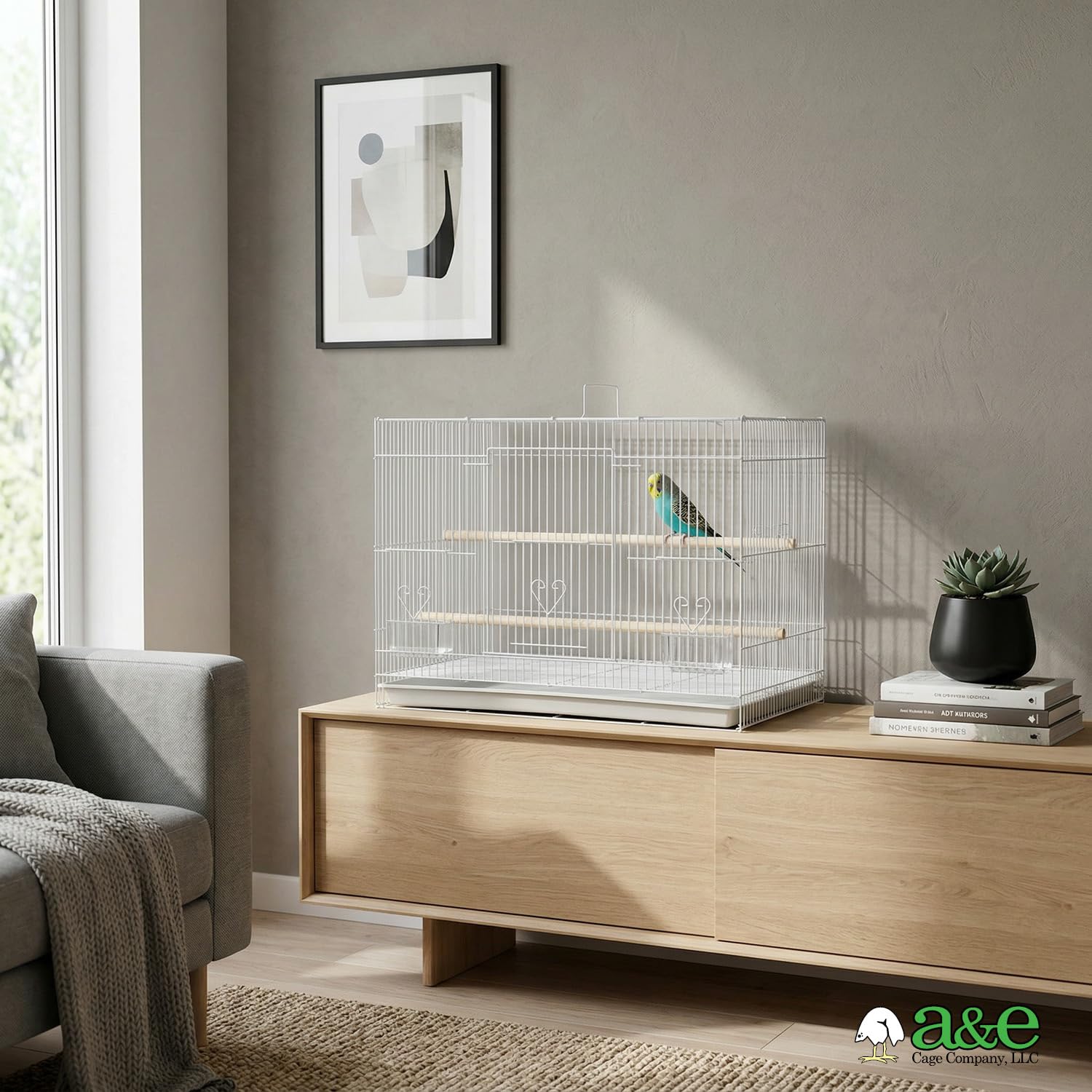 A&E Cage Co. Flight Bird Cage for Finches & Parakeets -6 A&E Cage Co. Flight Bird Cage for Finches & Parakeets -6
