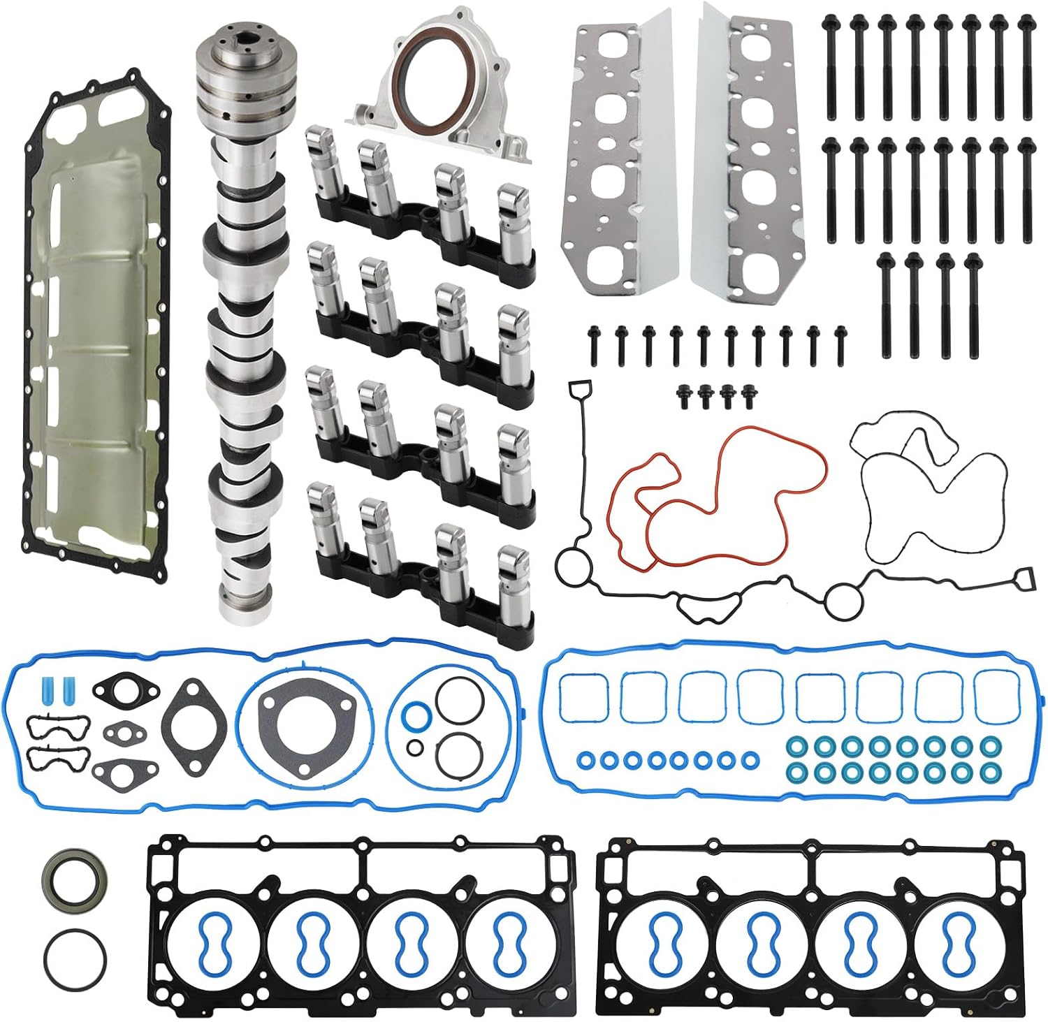 maXpeedingrods MDS Lifters Camshaft Timing Chain Bolts Gasket Kit for Ram 1500 2009-2019 53021728AE 53021726AE