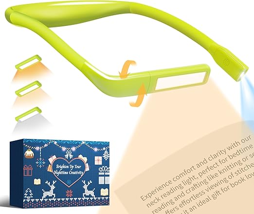 EastPin Neck Book Light for Reading at Night, Back to School Supplies Dorm Bed Lamp for College Students Teen Boys Girls Stocking Stuffers Christmas Birthday Gifts for Book Lovers Reading Accessories