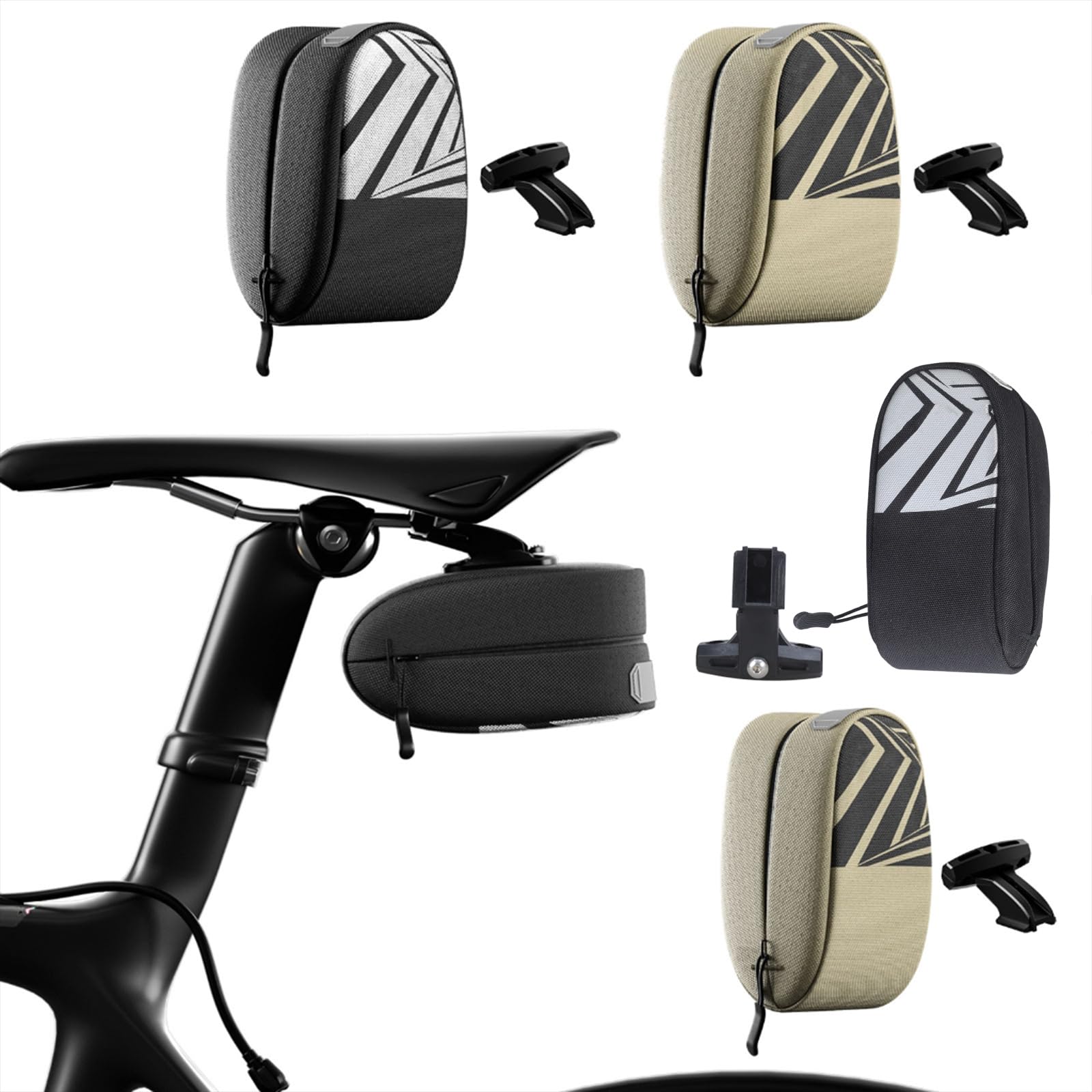 Bolsa de asiento trasero para bicicletas, bolsa para cajuela, alforjas grandes para bicicletas, bolsa de asiento trasero, bolsa de tubo para bicicletas
