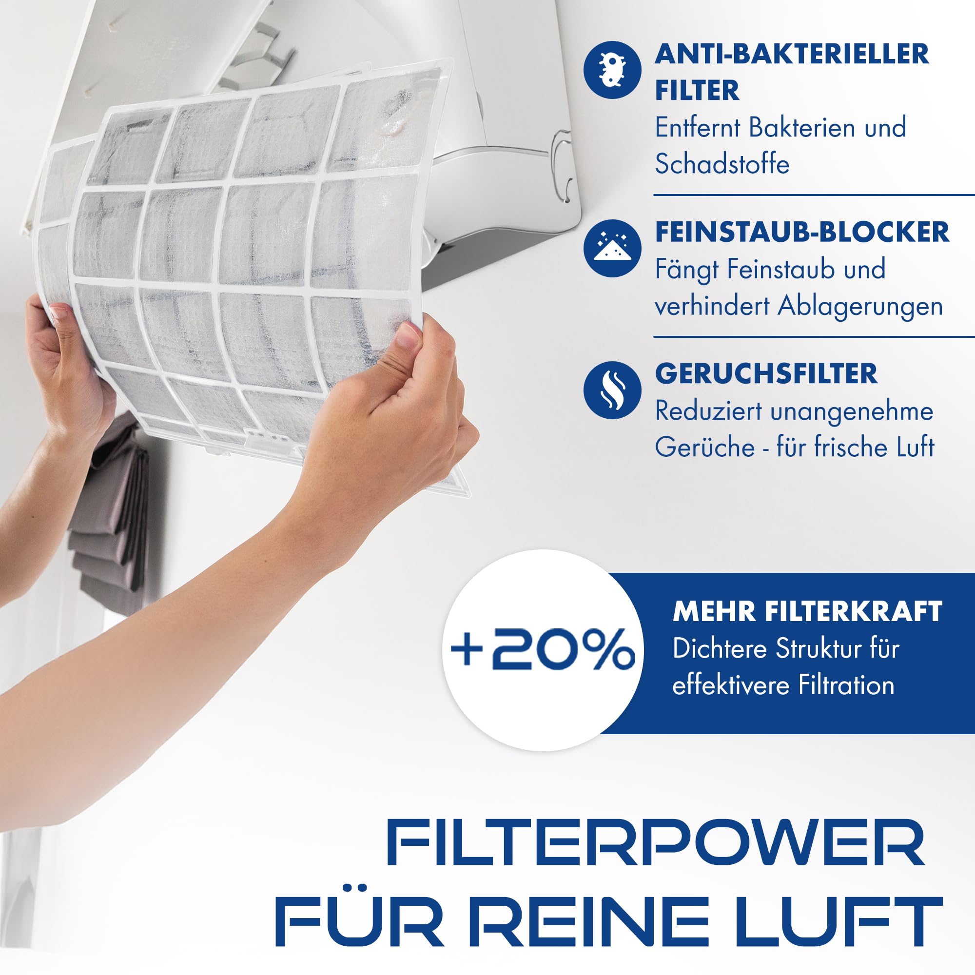 Multisplit Klimaanlage 3 Innengeräte Set 6,2kW 21000 BTU A++ WiFi 4D AirFlow Heizen bis -20°C R32