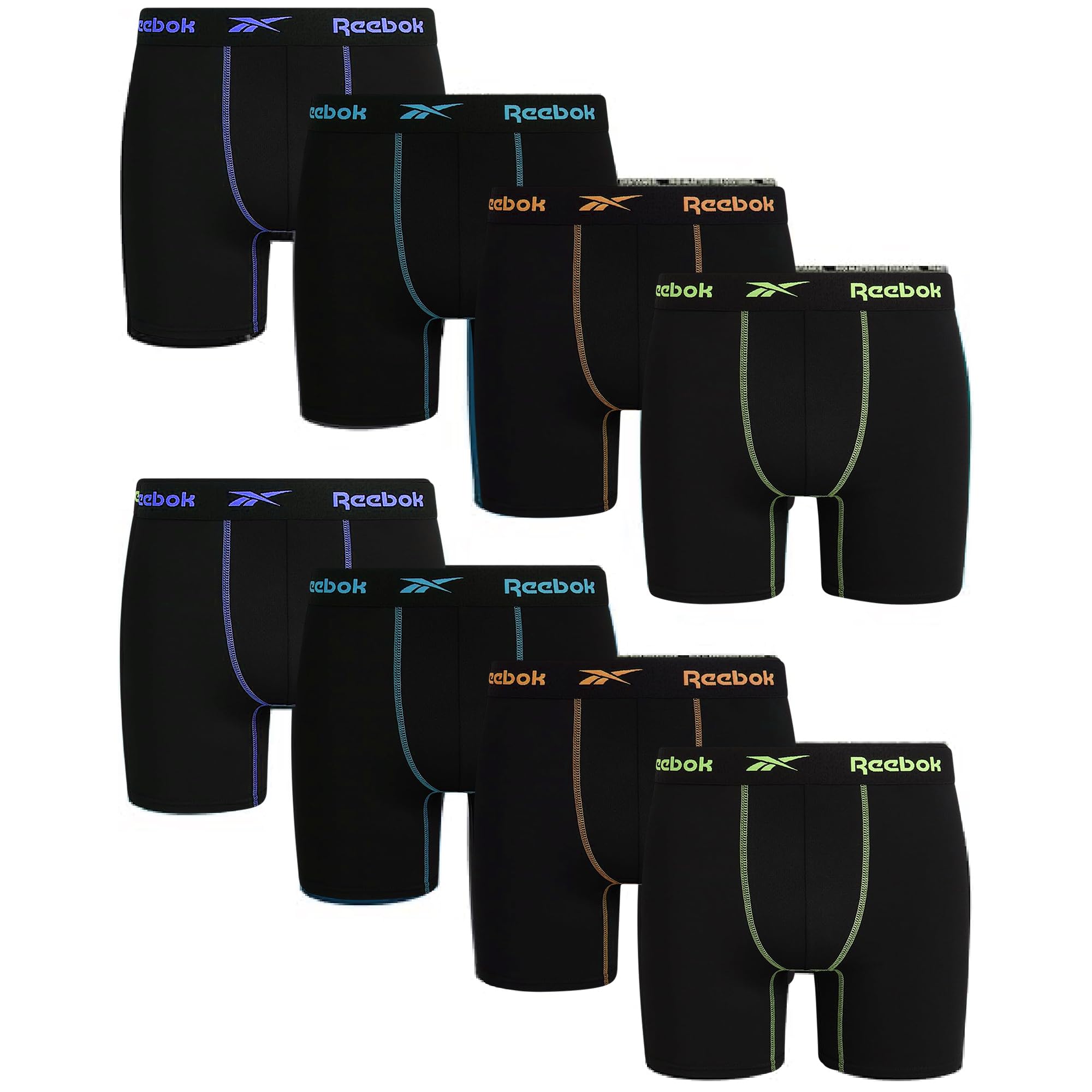Reebok 8-Pack Boxer Briefs