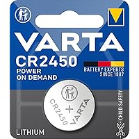 VARTA Pile a Bottone CR2450, confezione da 10