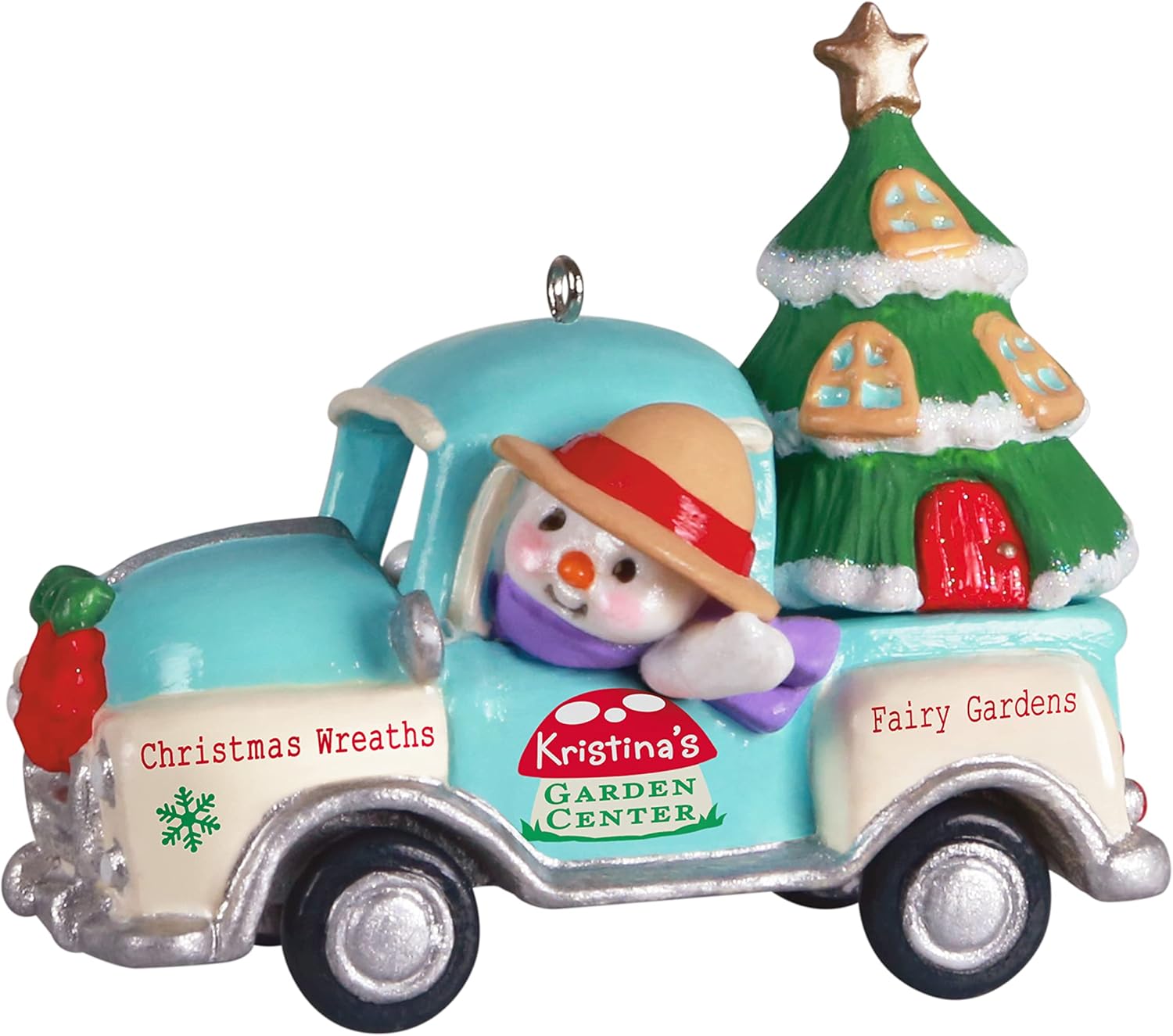 Hallmark Keepsake Plastic Christmas Ornament 2022 Year-Dated, Holiday Parade Garden Center Truck