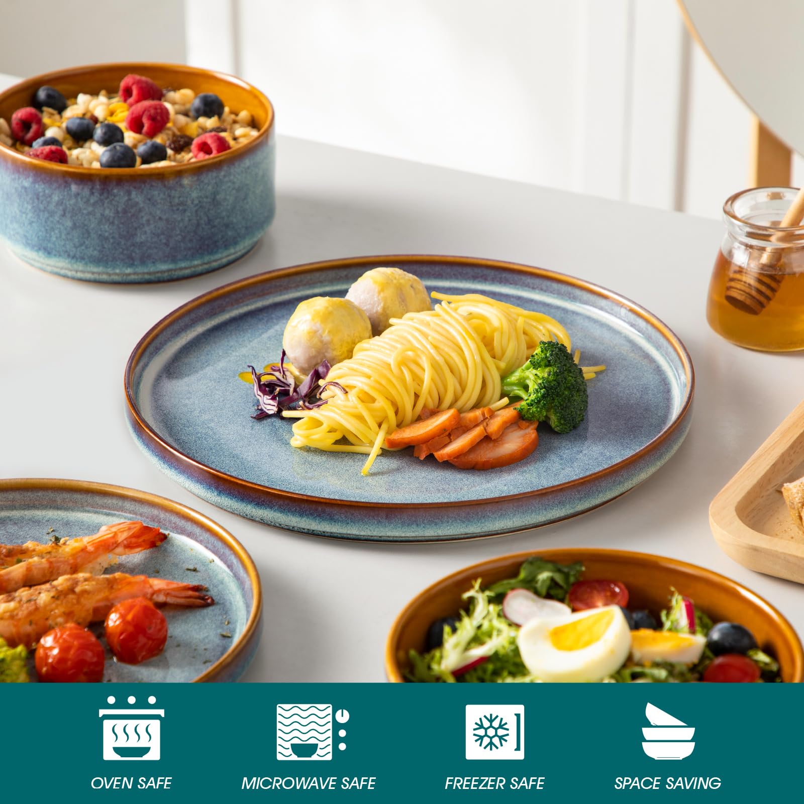 Vancasso Onion Dinnerware Set - 12 Piece Stoneware -4