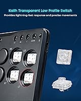 Vista 4 de JZW-Shop Haute42 Arcade Stick P12, All-Button Arcade Controller for Switch, PC, PS4, PS3, Steam Deck, Arcade Fight Stick with Turbo & Custom RGB